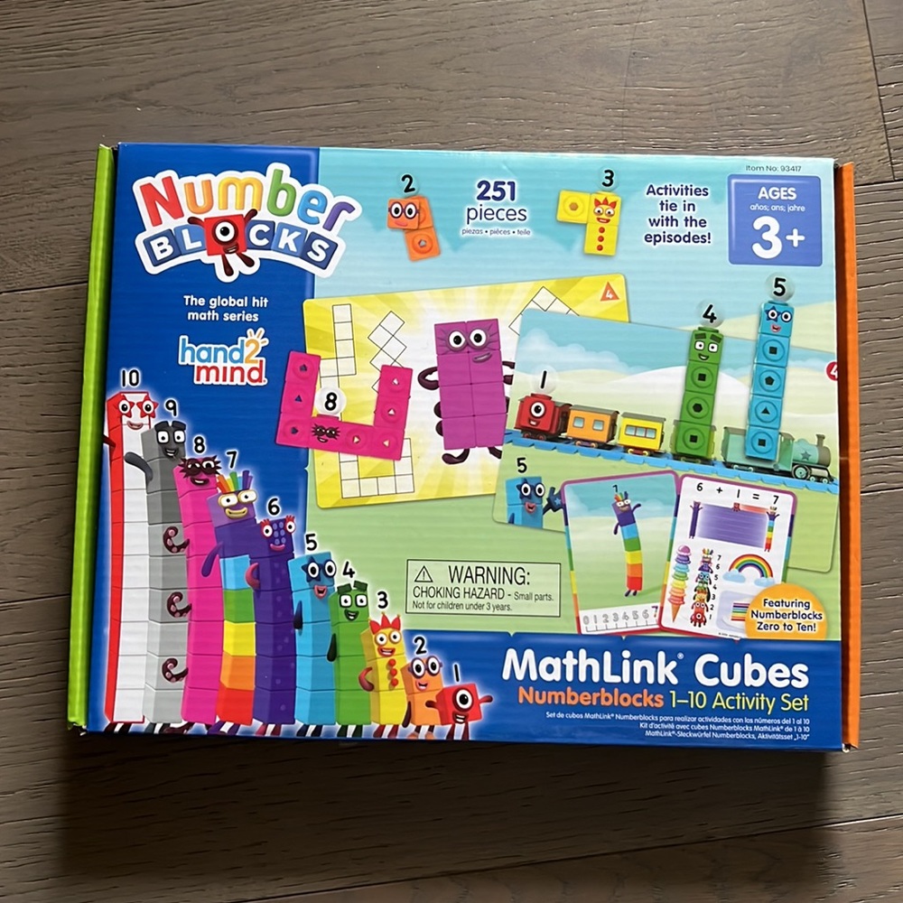 Number blocks cubes .